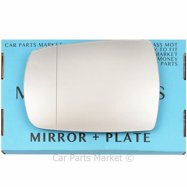 Left Passenger Side Wide Angle Wing Mirror Glass For Kia Sedona 2006-2014 +Plate