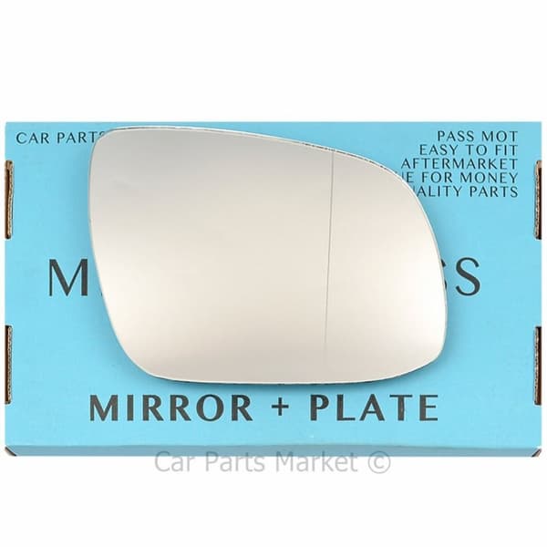 Right Driver Side Wide Angle Wing Door Mirror Glass For Kia Rio 2010-11 + Plate