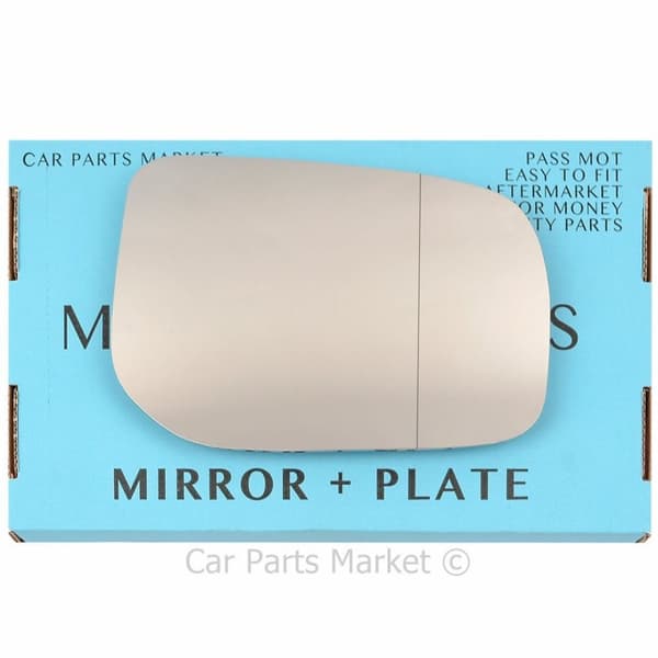 For TOYOTA AURIS 2006-2012 Right Side WIDE Angle Wing Mirror Glass Driver +Plate