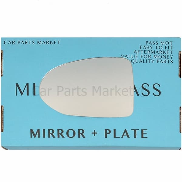 (LARGE 13 x 9.5) For BMW ac Schnitzer Left Passenger Side Mirror Glass +Plate