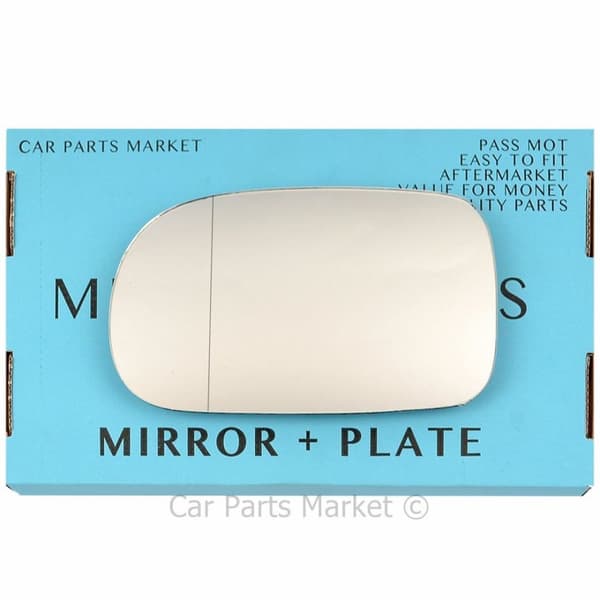 Left Side Wide Angle Wing Door Mirror Glass For Suzuki Swift 1996-2004 + Plate