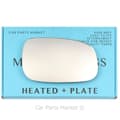 Miniatyrbillede 1 af 2: For Volvo S60 2007-2009 Right Driver Side Electric Wing Mirror Glass +Plate
