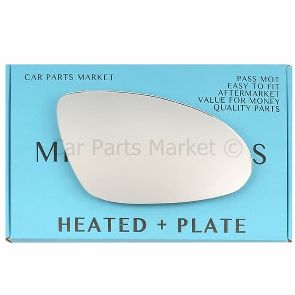 For Mercedes S-Class 2006-2009 Right Side Electric Wing Mirror Glass +Plate
