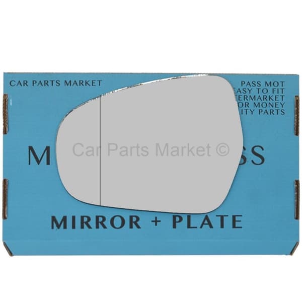 Left Passenger Side wide Angle Plate Wing Mirror Glass For Suzuki Vitara 2015-23
