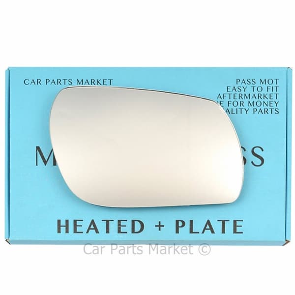 Right Driver Side Wing Door Mirror Glass For Mazda 6 02-07 Heated + Plate