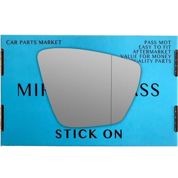 Right Driver Side Wide Angle Wing Mirror Glass For Skoda Karoq 2017-2023