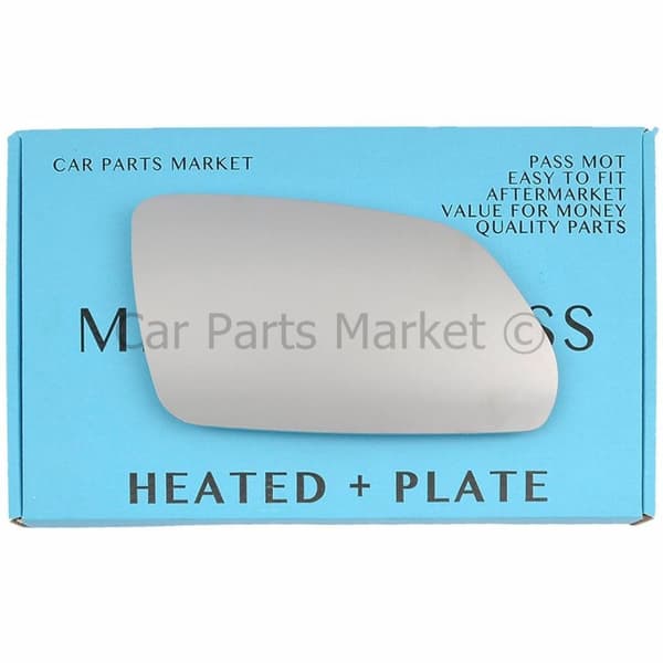 Right Side Wing Door Mirror Glass For Vw Polo 05-09 Heated +Plate