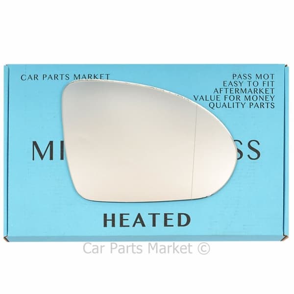 Right Driver Side Wide Angle Wing Mirror Glass For Smart Forfour 2004-06 Heated