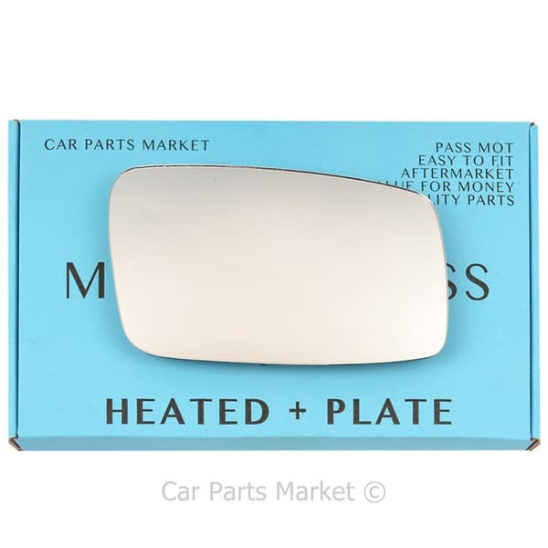 Right Driver Side Wing Door Mirror Glass For Volvo s70 v70 96-00 Heated +Plate