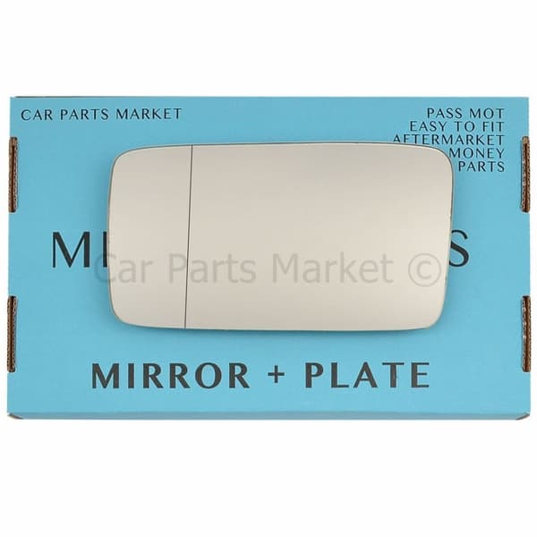 For Seat Ibiza 93-99 Left Passenger Side Aspheric Wing Mirror Glass with Plate