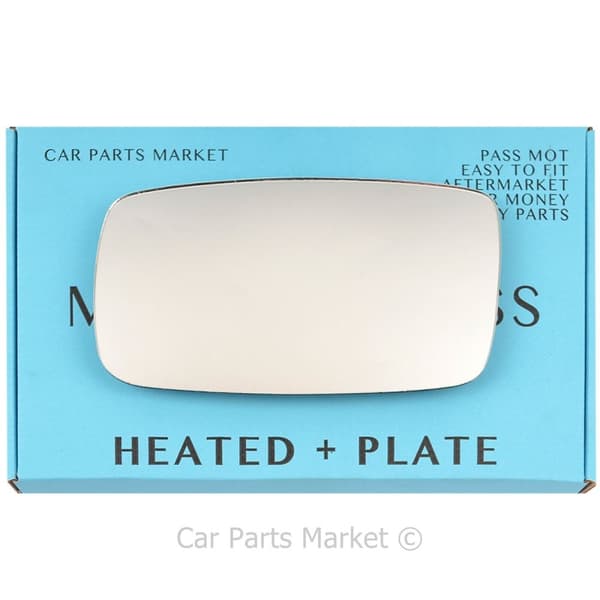 Left Passenger Side Wing Mirror Glass For Volvo 940 1991-98 Heated +Plate