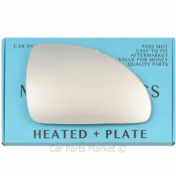 Right Driver Side Wing Mirror Glass For Kia Cee’D 2006-09 Heated + Plate