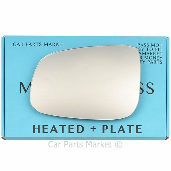 Left Passenger Side Wing Mirror Glass For Volvo v60 2010-18 Heated +Plate