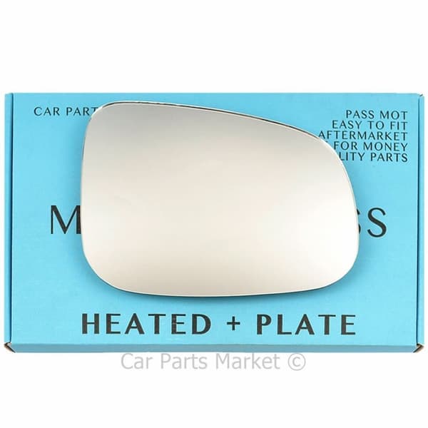 Right Side Wing Door Mirror Glass For Jaguar X-Type 08-09 Heated + Plate