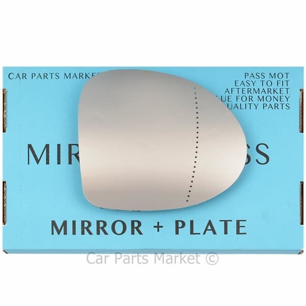 For Renault TWingo 07-10 Right Driver Side Aspheric Wing Mirror Glass with Plate