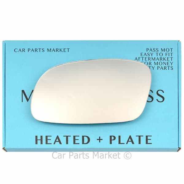 For Hyundai Accent 94-99 Left Passenger Side Electric Wing Mirror Glass w/ Plate