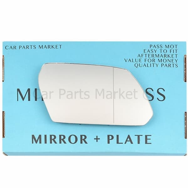 For Ford Mondeo 01-03 Right Driver Side Aspheric Wing Mirror Glass with Plate