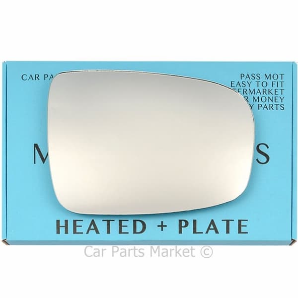 For Hyundai ix20 2010-19 Right Driver Side Electric Wing Mirror Glass with Plate