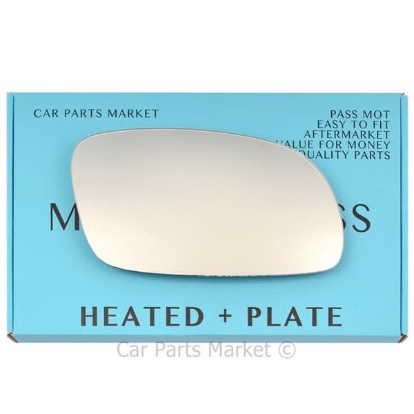 For Hyundai Accent 94-99 Right Driver Side Electric Wing Mirror Glass with Plate