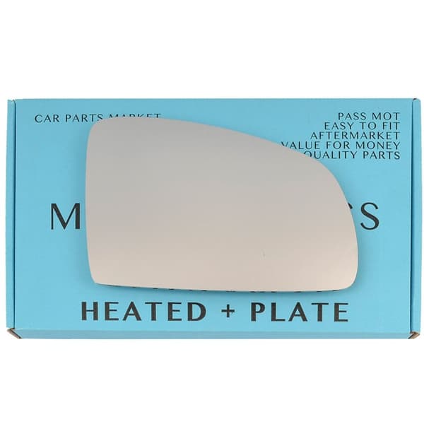 For Vauxhall Meriva A 02-10 Right Driver Wing Door Mirror Glass with Plate