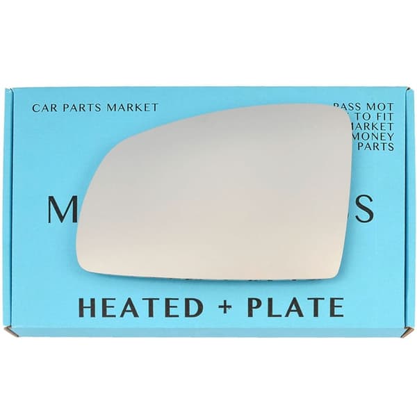 For Vauxhall Meriva A 02-10 Left Electric Wing Door Mirror Glass with Plate