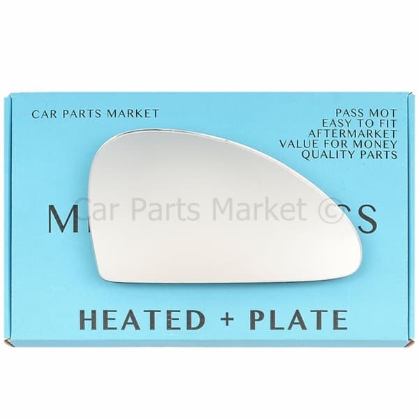 For Ford Cougar 98-02 Right Driver Side Electric Wing Mirror Glass with Plate