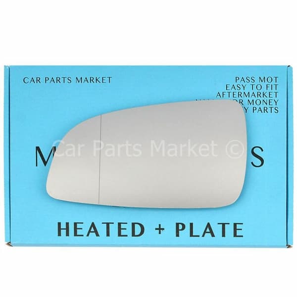 For Vauxhall Astra H 04-08 Left Aspheric Electric Wing Mirror Glass Plate
