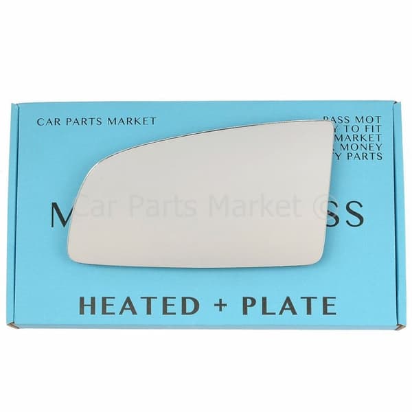 Left Side Wing Mirror Glass For Vauxhall Omega 2000-2003 Heated + Plate