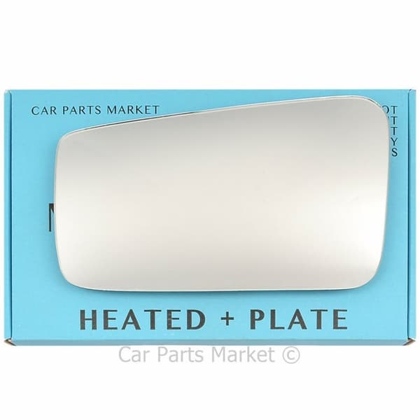 For Ford Mustang 2005-2009 Left Side Electric Wing Door Mirror Glass with Plate