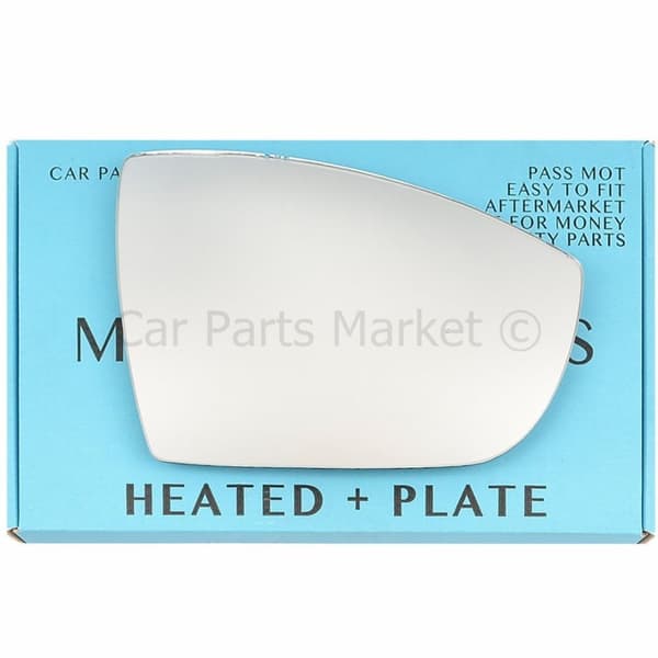 Right Side Wing Mirror Glass For Ford C-max mk2 2010-2019 Heated + Plate