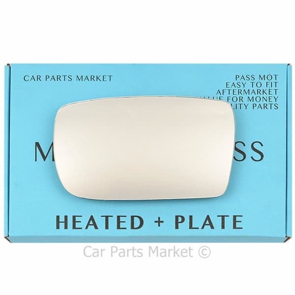 Left Side Wing Door Mirror Glass For Toyota Yaris 1999-05 Heated + Plate