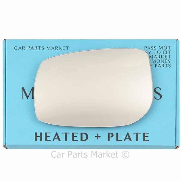 For TOYOTA AURIS 2006-2012 LHS Heated Wing Mirror Glass Left Side +Plate