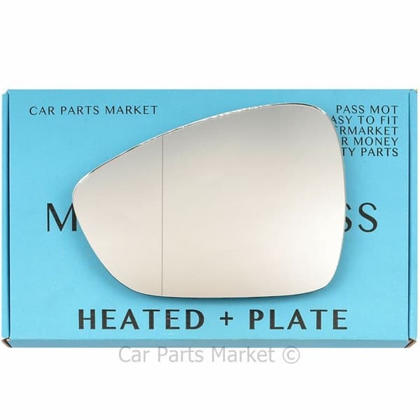 Left Side Wide Angle Wing Mirror Glass For Peugeot RCZ 2010-2015 Heated + Plate