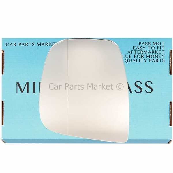 Left Side Wide Angle Wing Mirror Glass For Peugeot Traveller 2016-2020 Plate