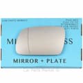 Miniatyrbilde 1 av 2: For Peugeot 407 04-09 Left Passenger Side Aspheric Wing Mirror Glass with Plate