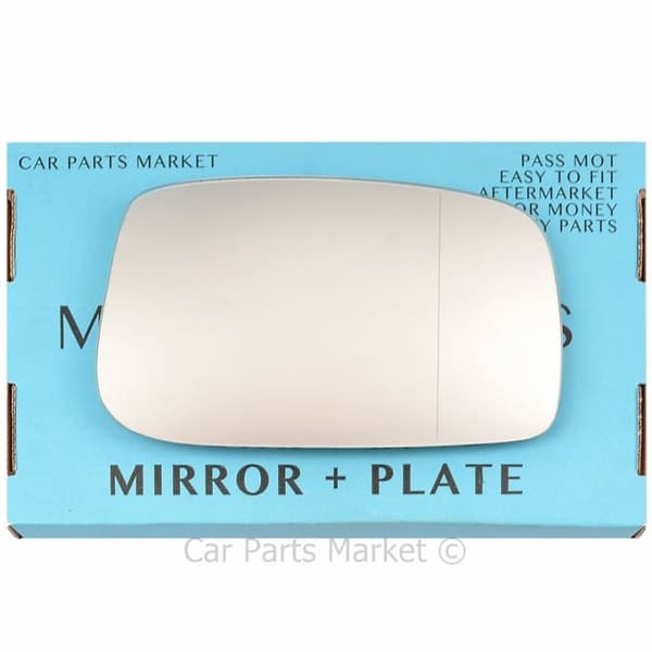 For Peugeot 807 02-14 Right Driver Side Aspheric Wing Mirror Glass with Plate