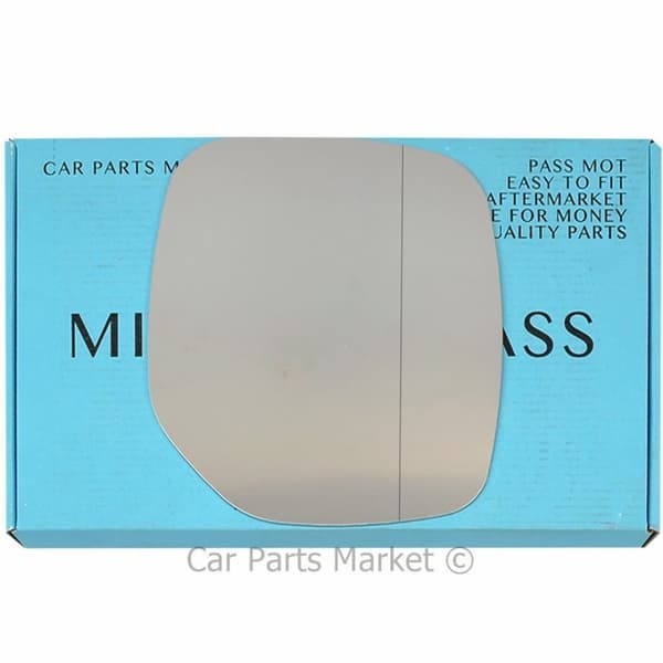 Right Side Wide Angle Wing Door Mirror Glass For Peugeot Partner 1996-08 + Plate