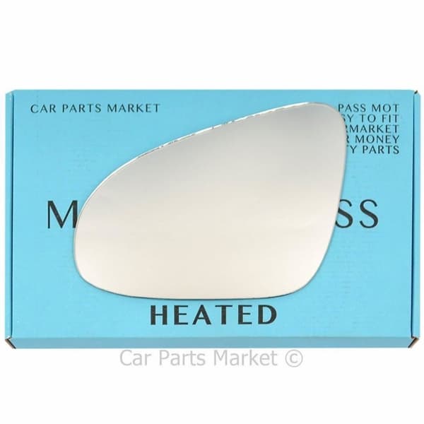 Left Passenger Side wide Angle Heated Wing Mirror Glass For Citroen C1 2014-2022