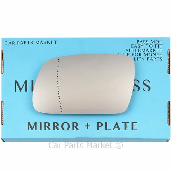 Left Passenger Side Wide Angle Wing Mirror Glass For Citroen Xsara 02-06 +Plate
