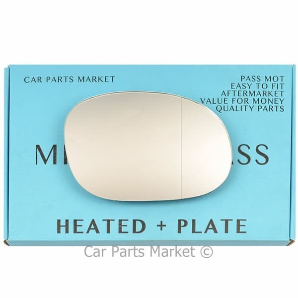 Right Wide Angle Wing Door Mirror Glass For Citroen Xsara Picasso 99-08 +Plate