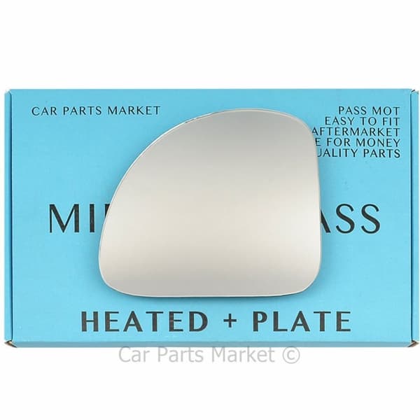 Upper Left Side Wing Door Mirror Glass For Fiat Multipla 1998-10 Heated + Plate
