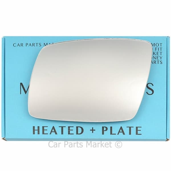 For Dodge Journey 08-11 Left Passenger Side Electric Wing Mirror Glass +Plate