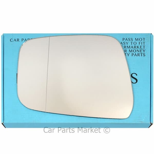 Left Side Wide Angle Wing Mirror Glass For Nissan Navara 2007-2015 + Plate