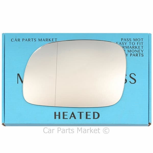 Left Side Wide Angle Wing Mirror Glass For Chrysler Voyager 1996-07 Heated Grand