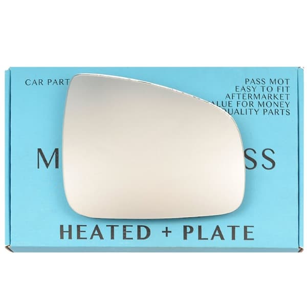 For Dacia Logan MCV 2013-2020 Right Driver Electric Wing Mirror Glass with Plate