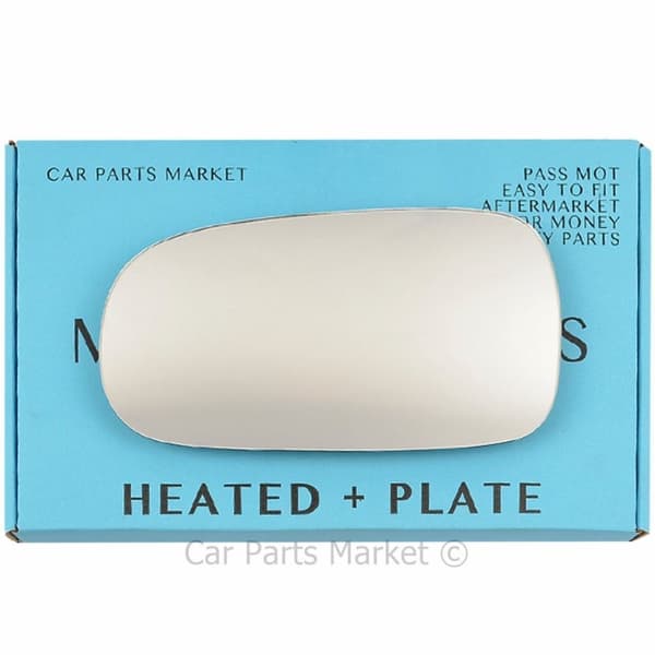 Left Side Wing Door Mirror Glass For Saab 9-5 2003-2008 Heated + Plate