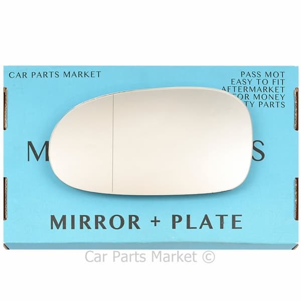 Left Wide Angle Wing Mirror Glass For Chrysler Sebring Convertible 95-06 +Plate