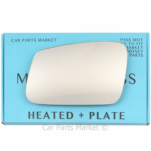 Left Passenger Side Wing Mirror Glass For Rover 200 90-95 Heated + Plate