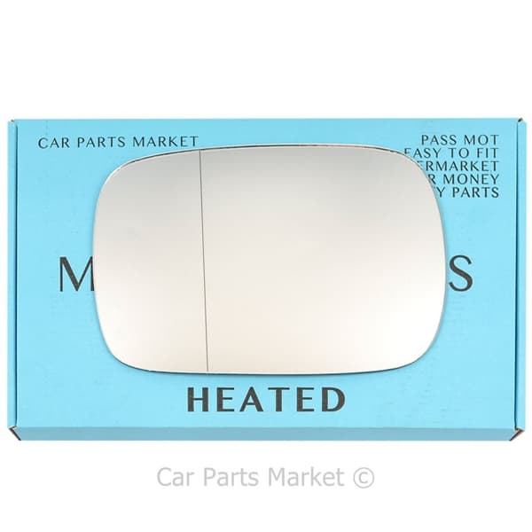 Left Passenger Side Wide Angle Wing Mirror Glass For Volvo XC90 2001-06 Heated