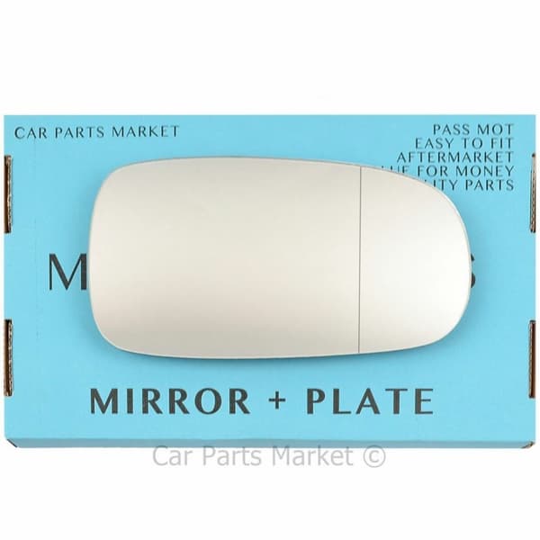 Right Driver Side Wide Angle Wing Mirror Glass For Cadillac BLS 2005-2009 +Plate